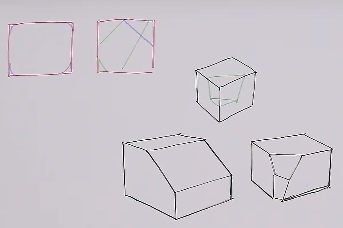 Schneide die Kisten zu!