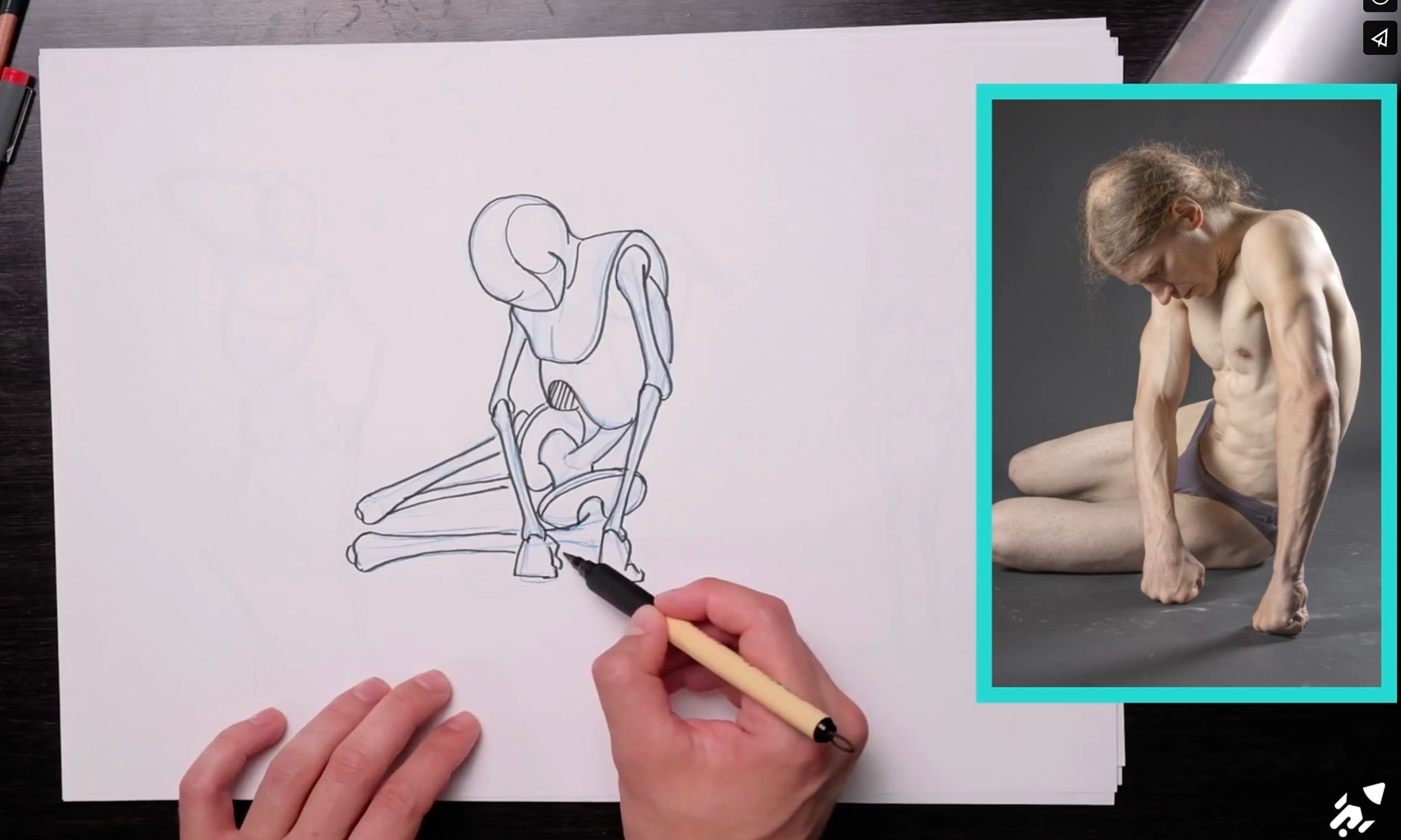Drawing from observation with simple form