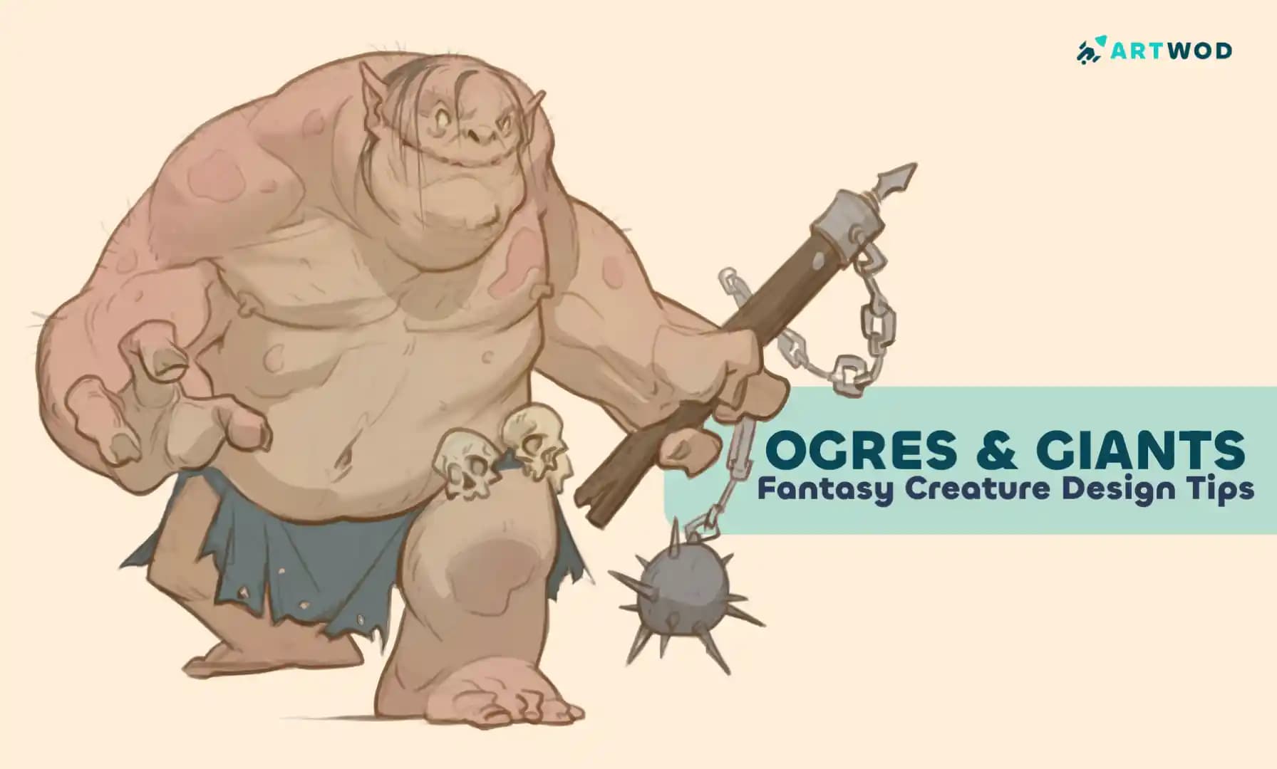 Como Desenhar Ogros e Gigantes: Fundamentos do Design de Criaturas da Fantasia