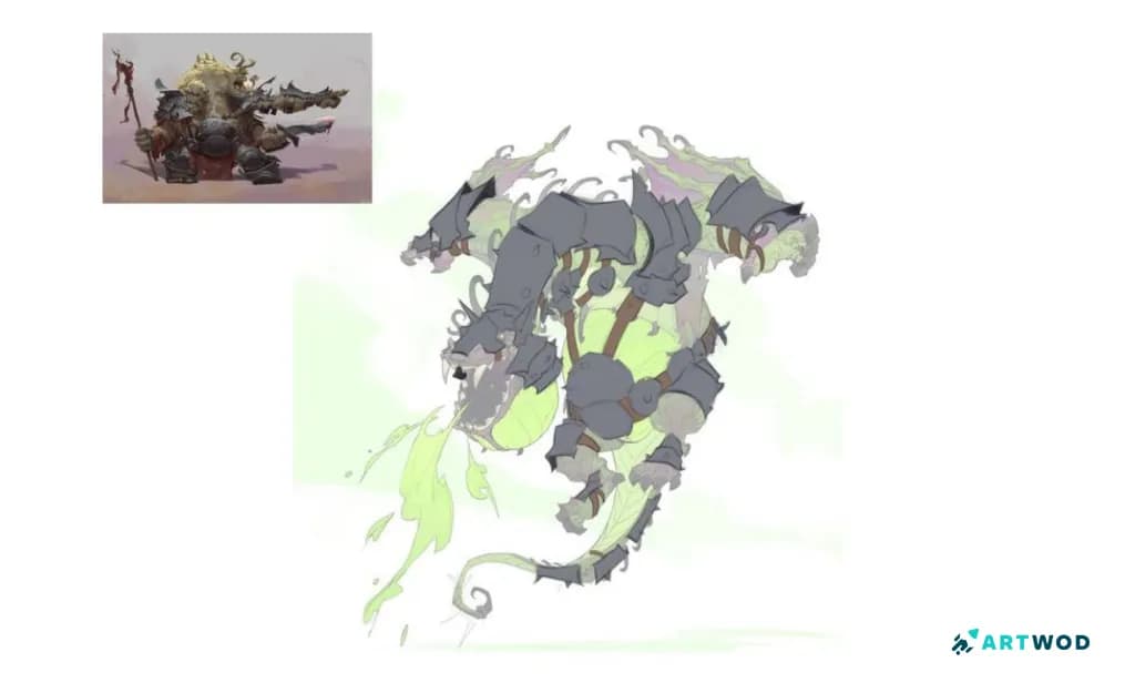 Passo 6: Criando Armadura de Dragão: Design de Equipamentos de Batalha Fantásticos