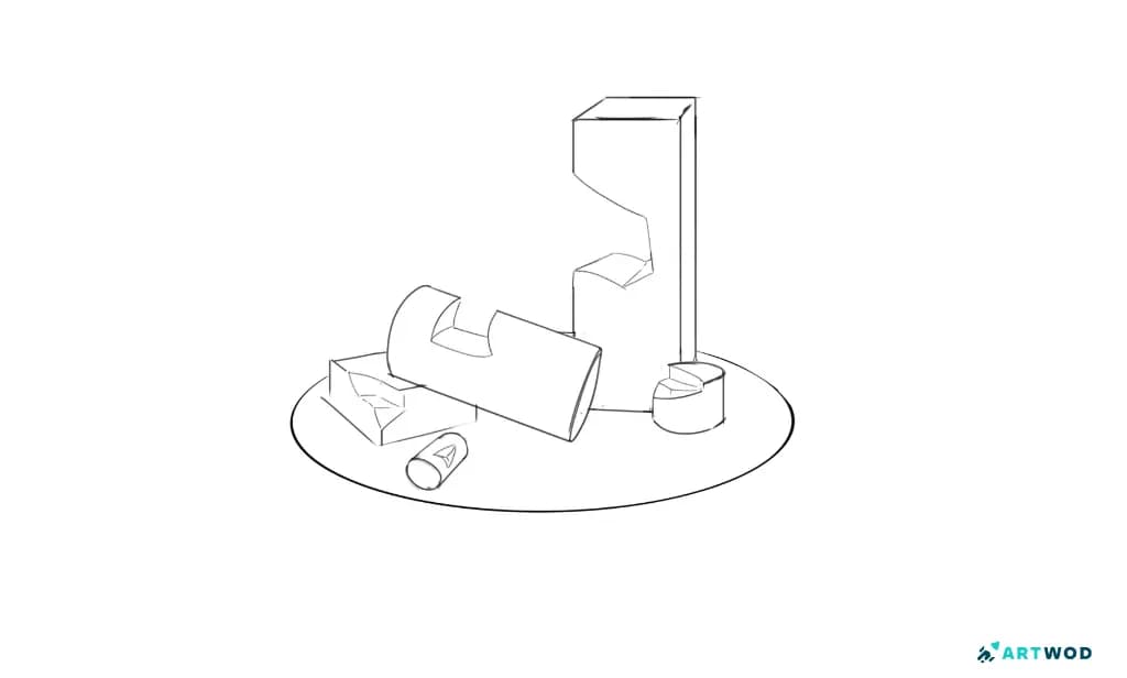 Étape 2 : Comment dessiner des scènes de nature : des formes simples aux compositions finalisées