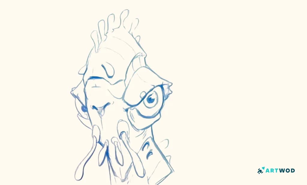 Étape 4 : Comment dessiner des têtes d’extraterrestres : guide pour créer des portraits de science-fiction