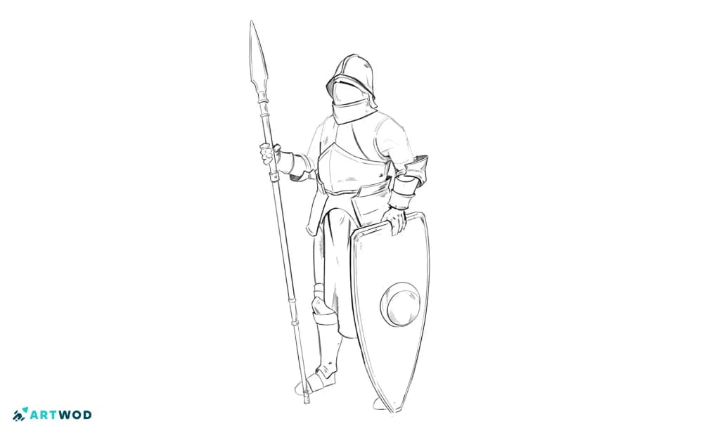 Utilise ce modèle pour rendre l’armure 3 fois !