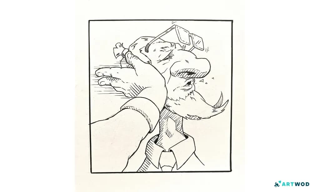 Inktober 2026 submission by&nbsp;@rikuh. Inktober Smack. Traditional drawing