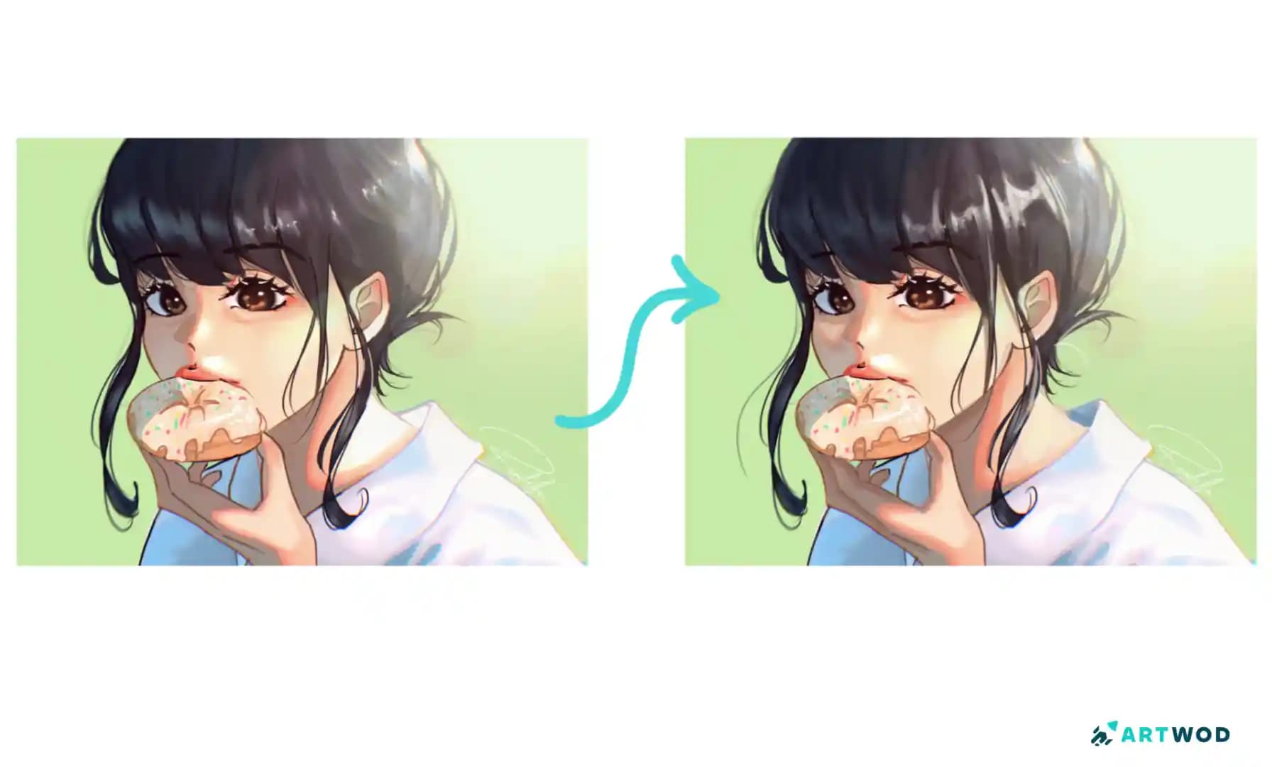Learn how to improve anime hair shading drawing with markers by controlling values, following hair form, and replacing random dark patches with clearer shading.