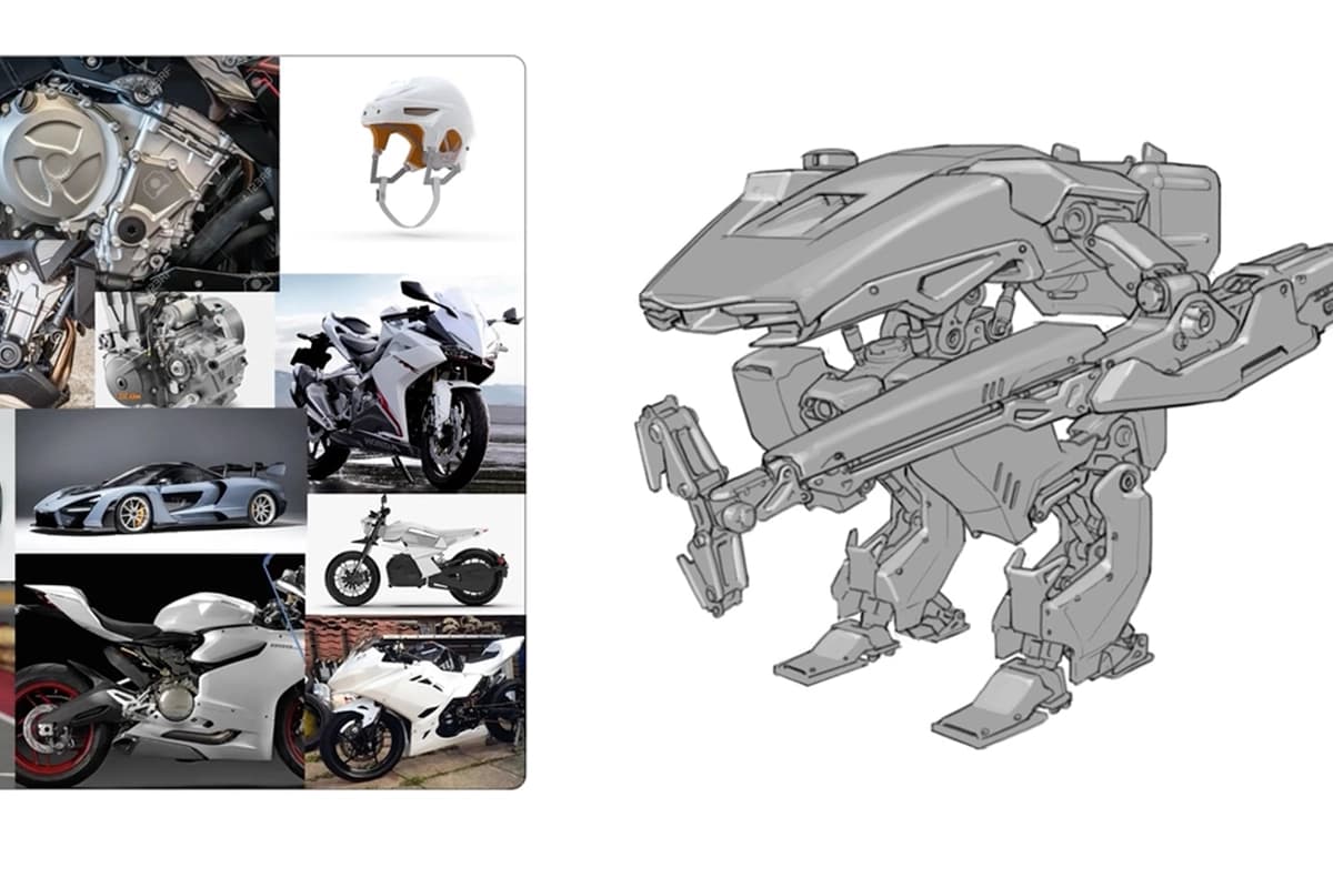 Mecha com estética A