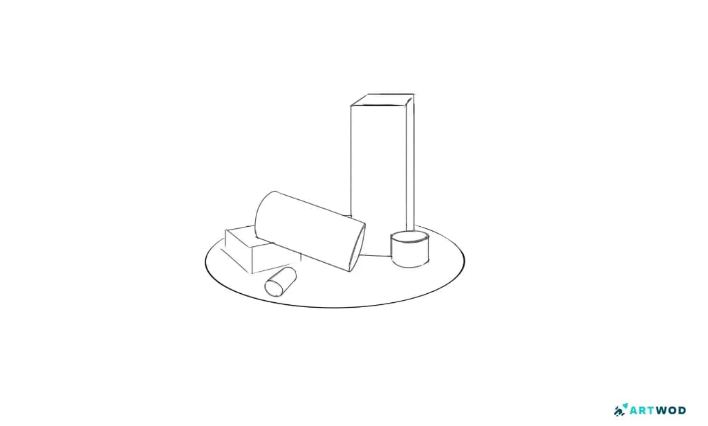 Étape 1 : Comment dessiner des scènes de nature : des formes simples aux compositions finalisées