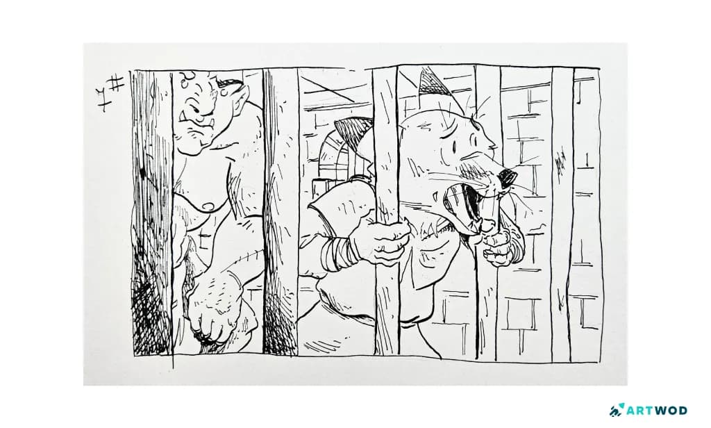 Artwod Community Submission by&nbsp;@julienmariette traditional drawing in inking technique.