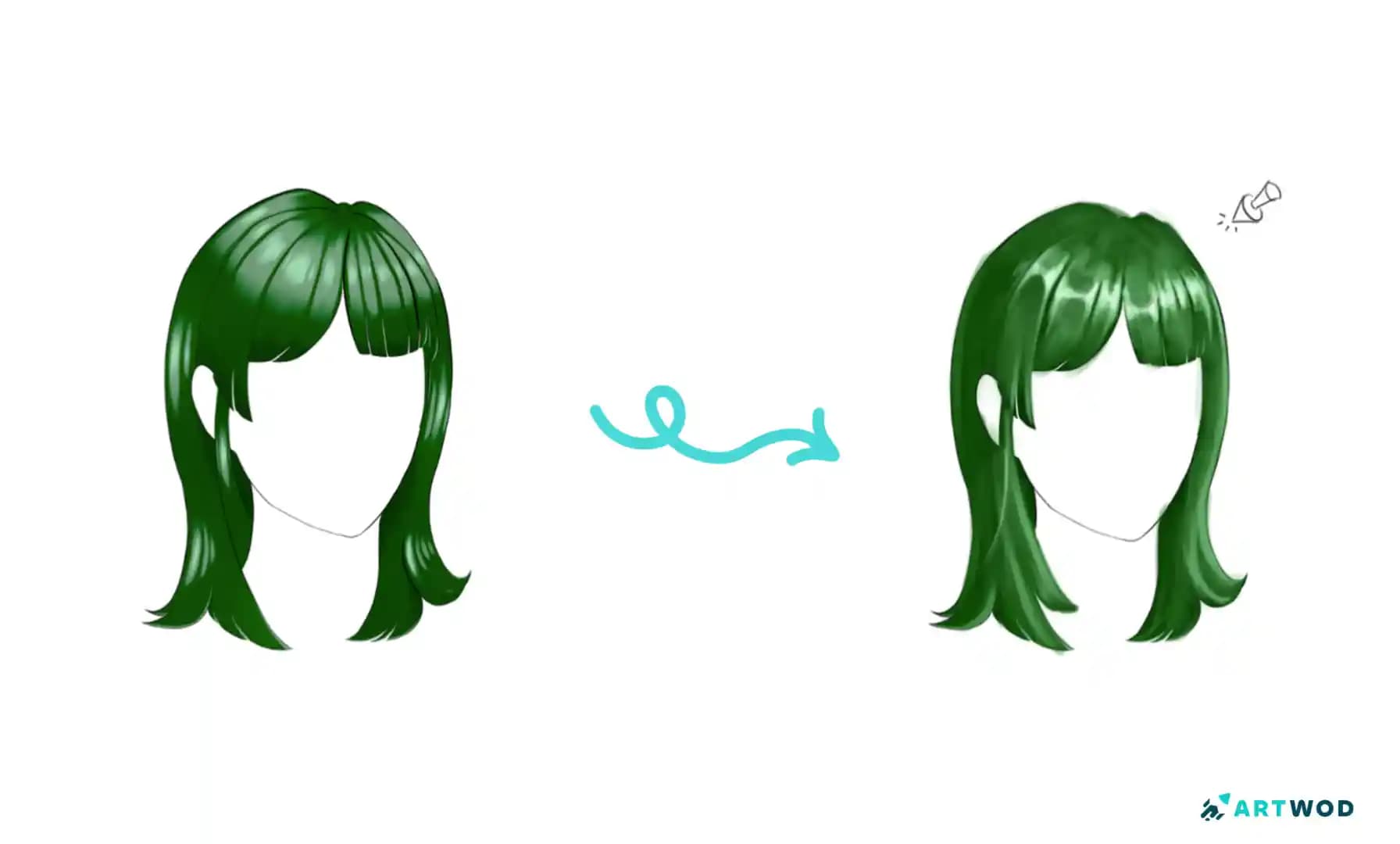 Anime Bangs Drawing: Make Hair Look Natural and Fluffy