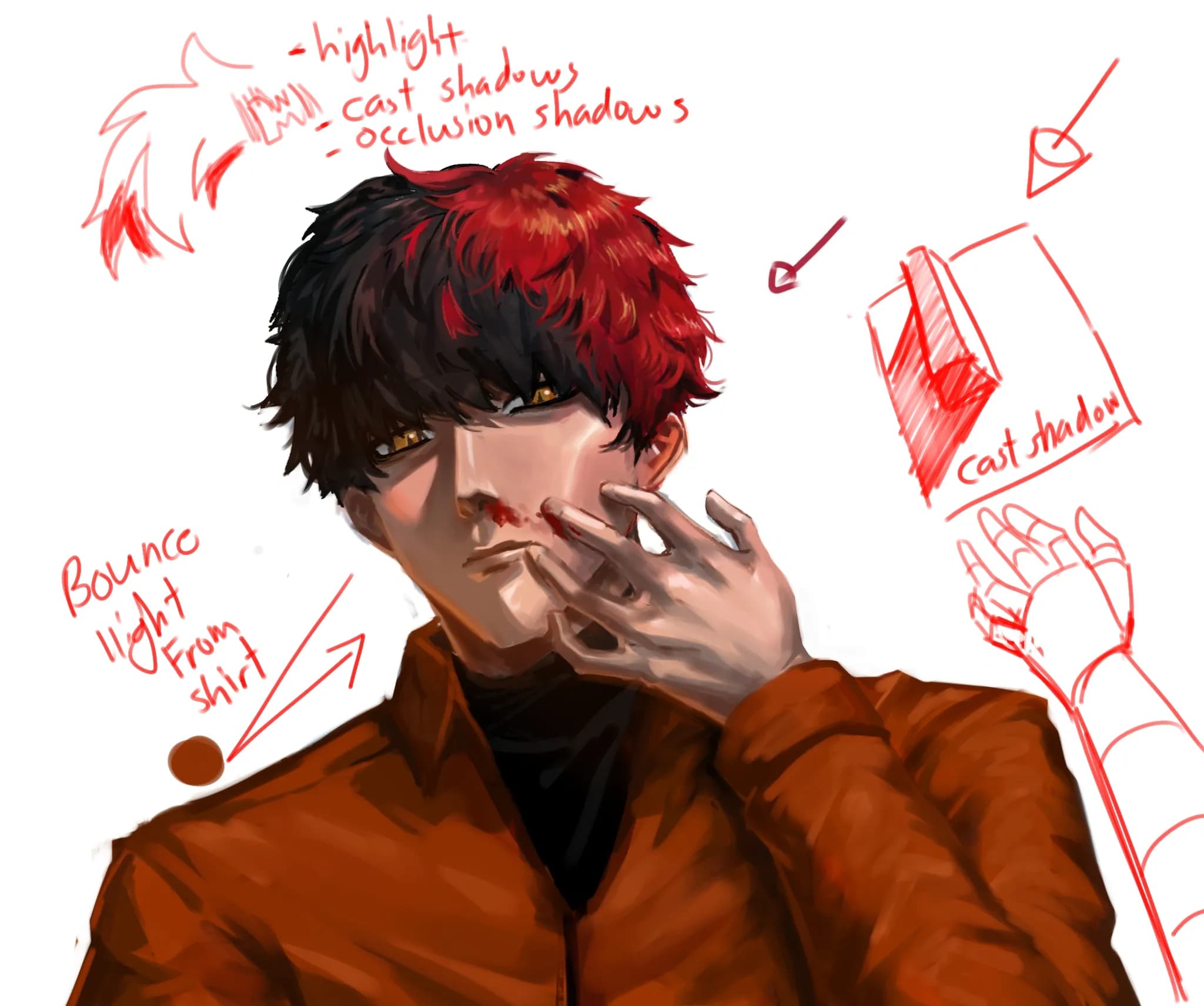 Oc art half body
