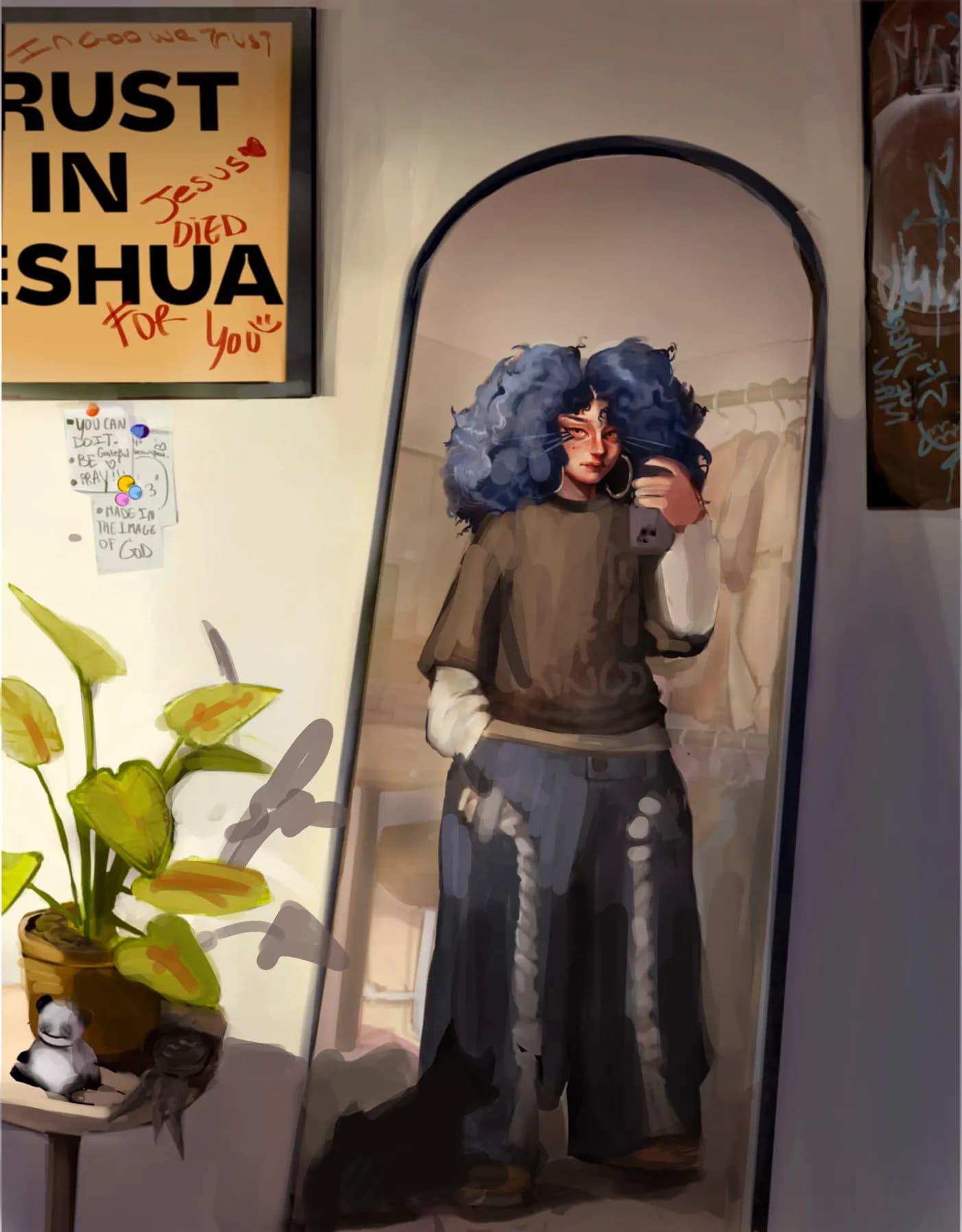 Girl in the mirror