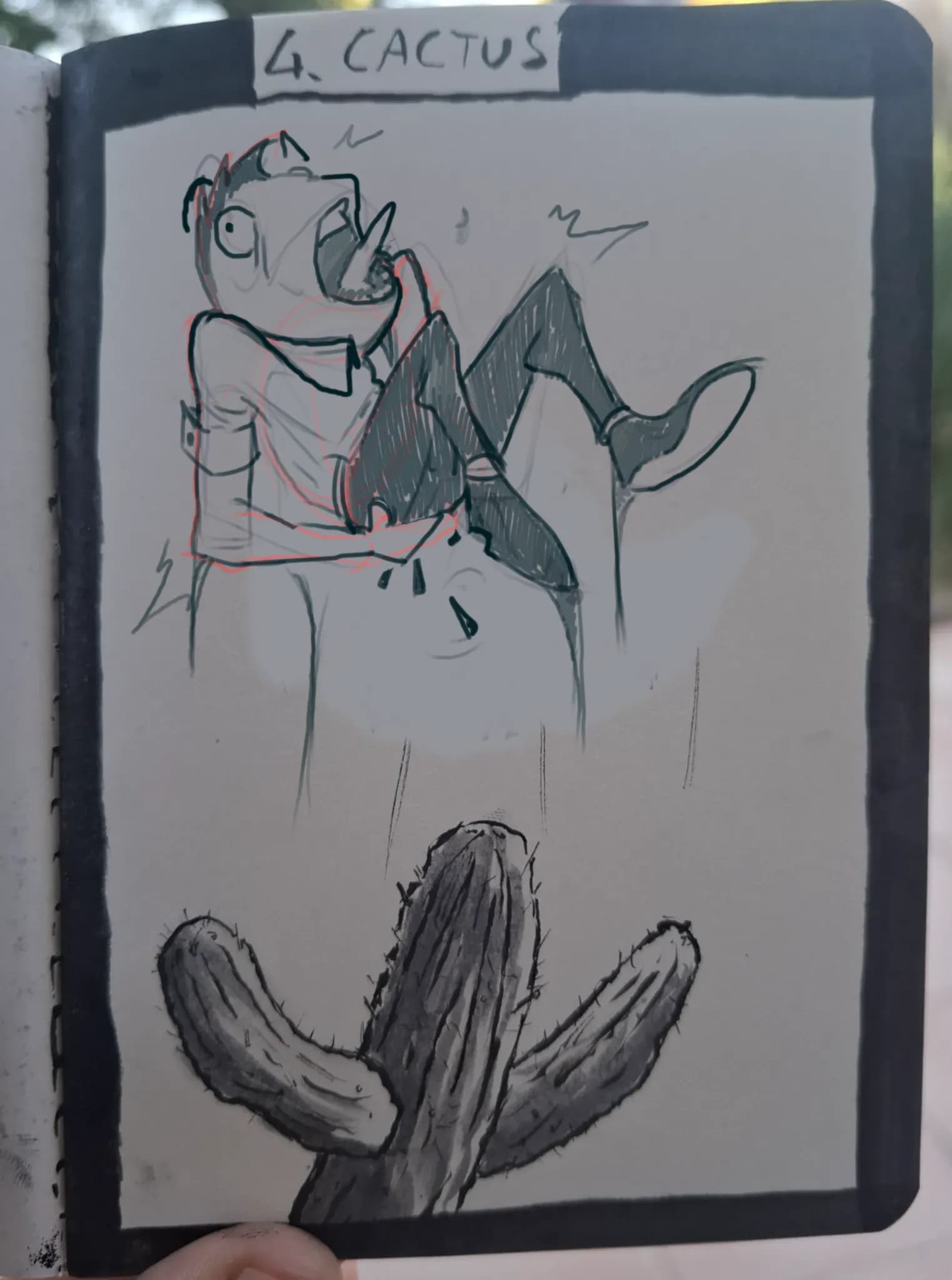 Cactus mine ahead