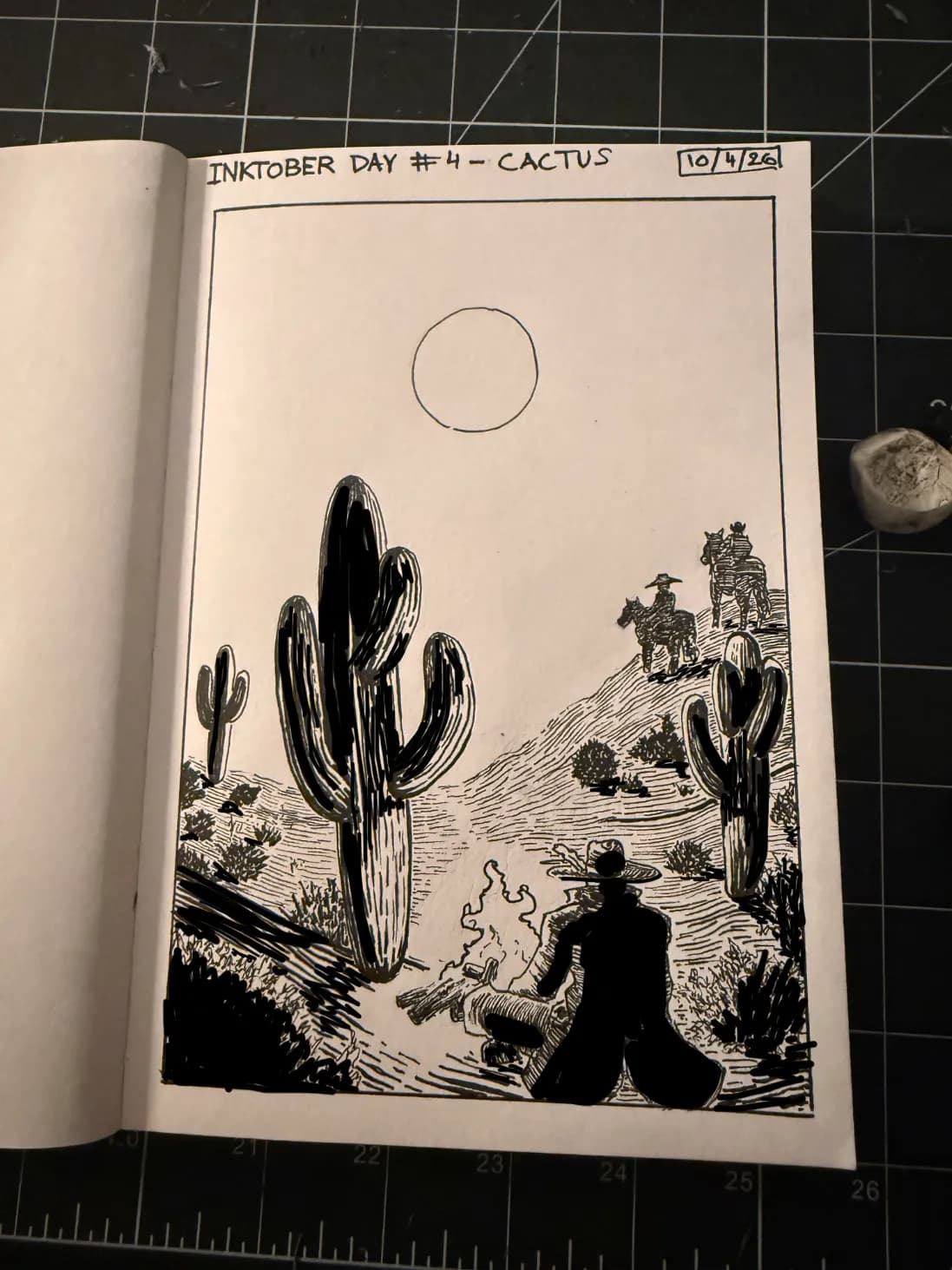 Inktober day 4 - cactus