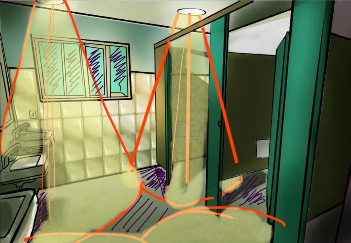 Sinister bathroom