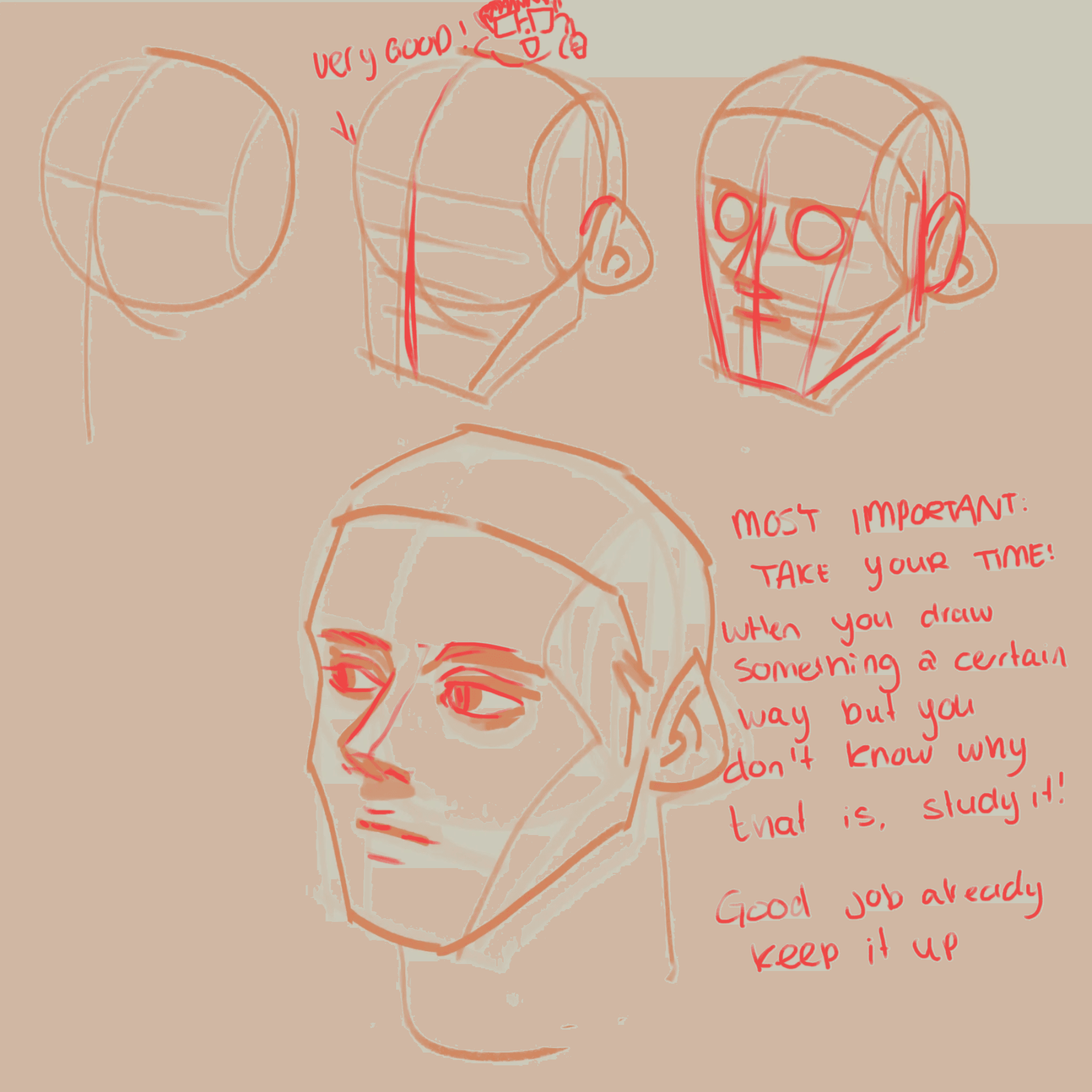 Head from imagination