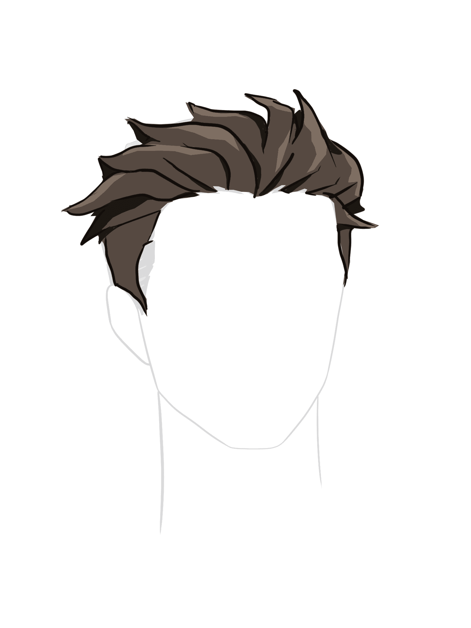 I'm trying to get better at drawing different anime hairstyle
