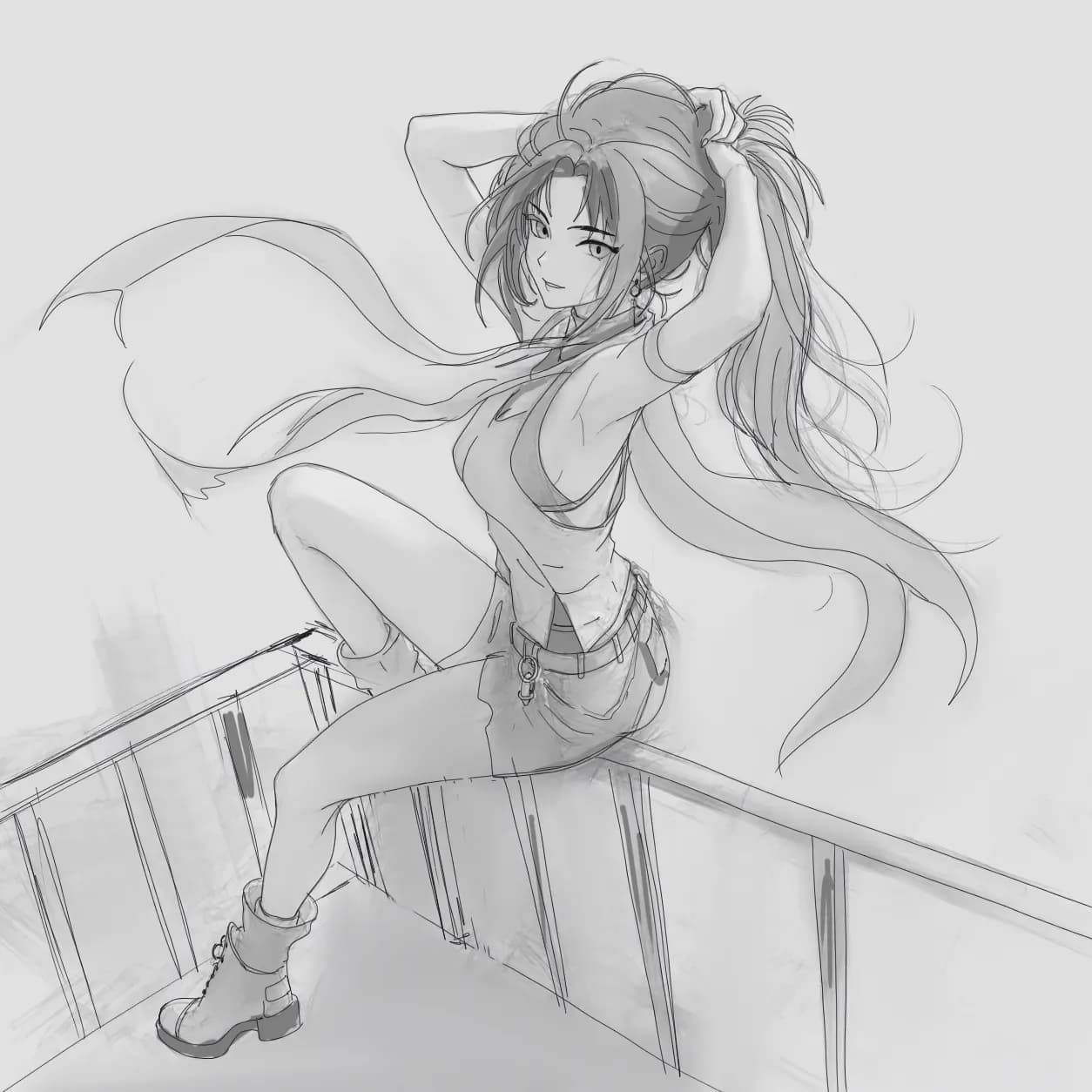 Sketch/Anime/Anatomy Issue / trying to draw simple anime arms but they look like tubes