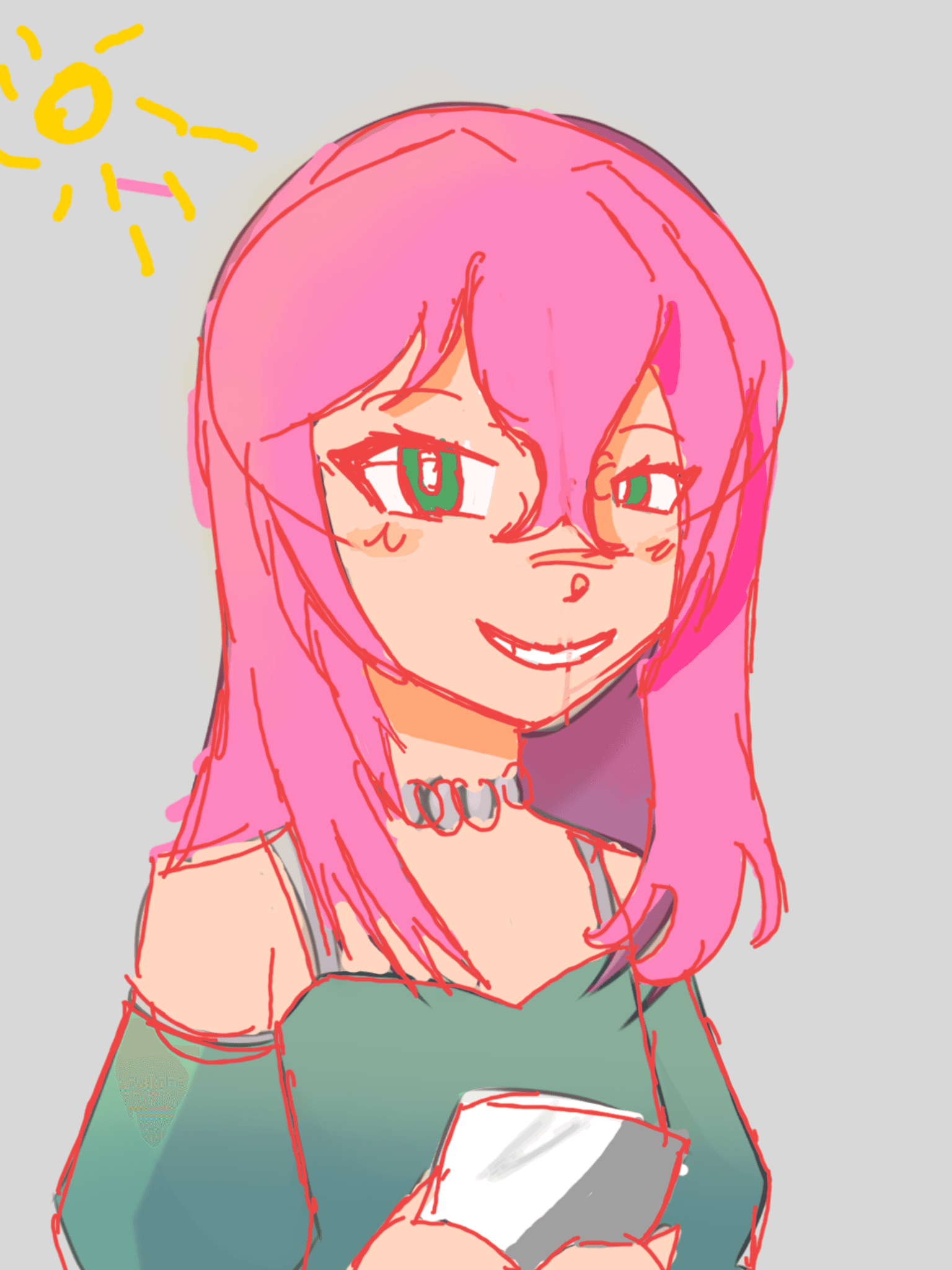 Mizi but she is happy :3