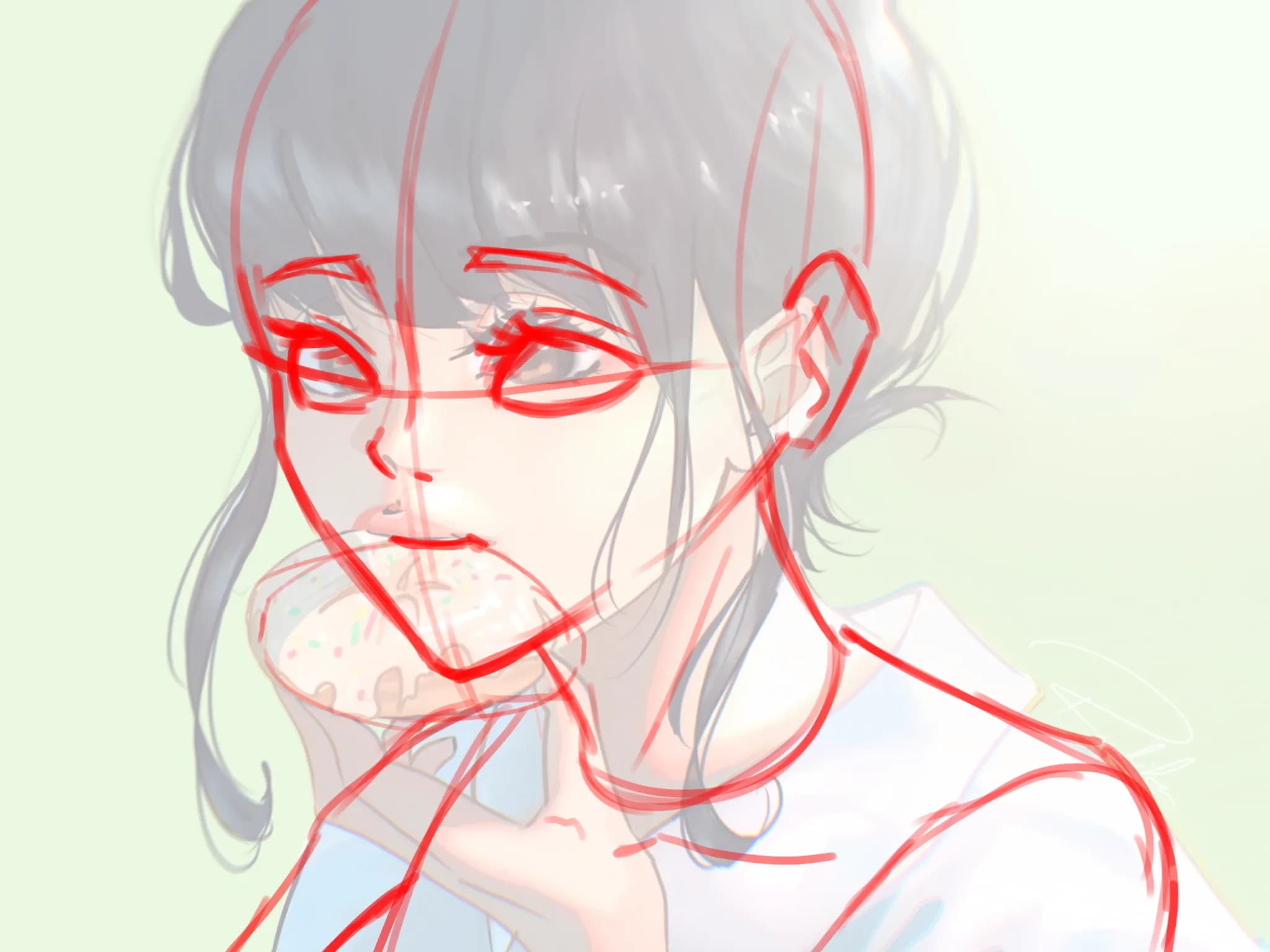 can someone explain anime hair shading step by step