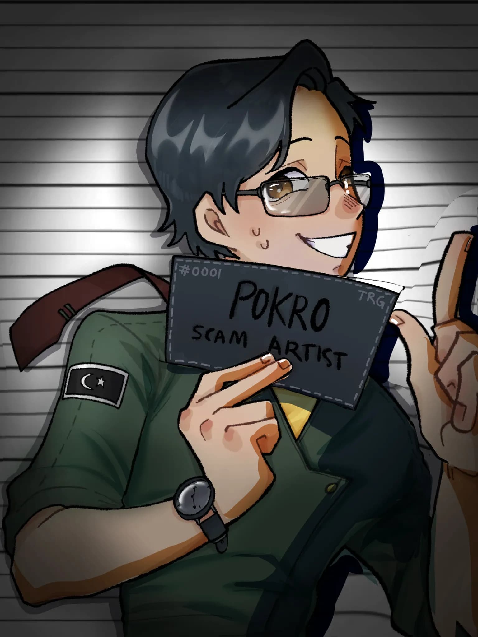 Flashlight Mug Shot