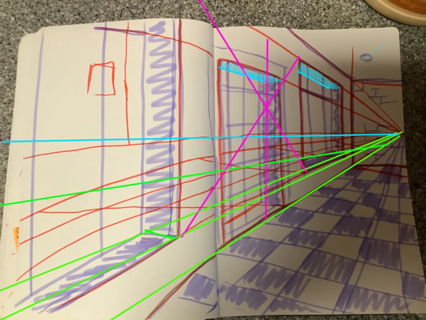 Diner Interior Perspective