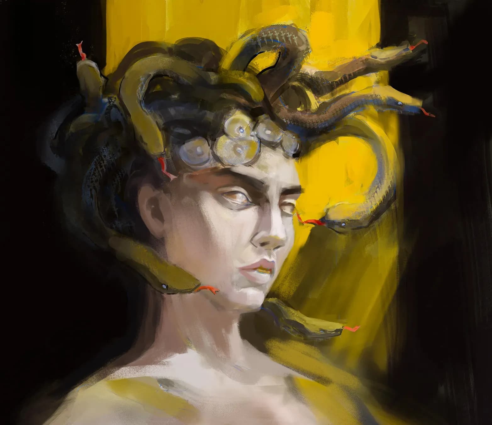 Medusa portrait from imagionation.