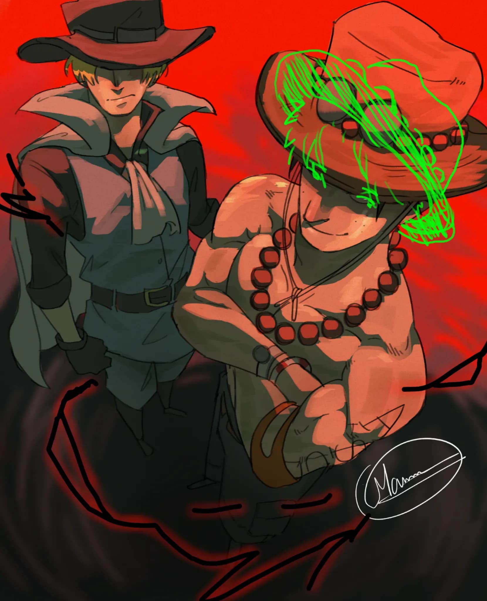 Ace and Sabo fanart