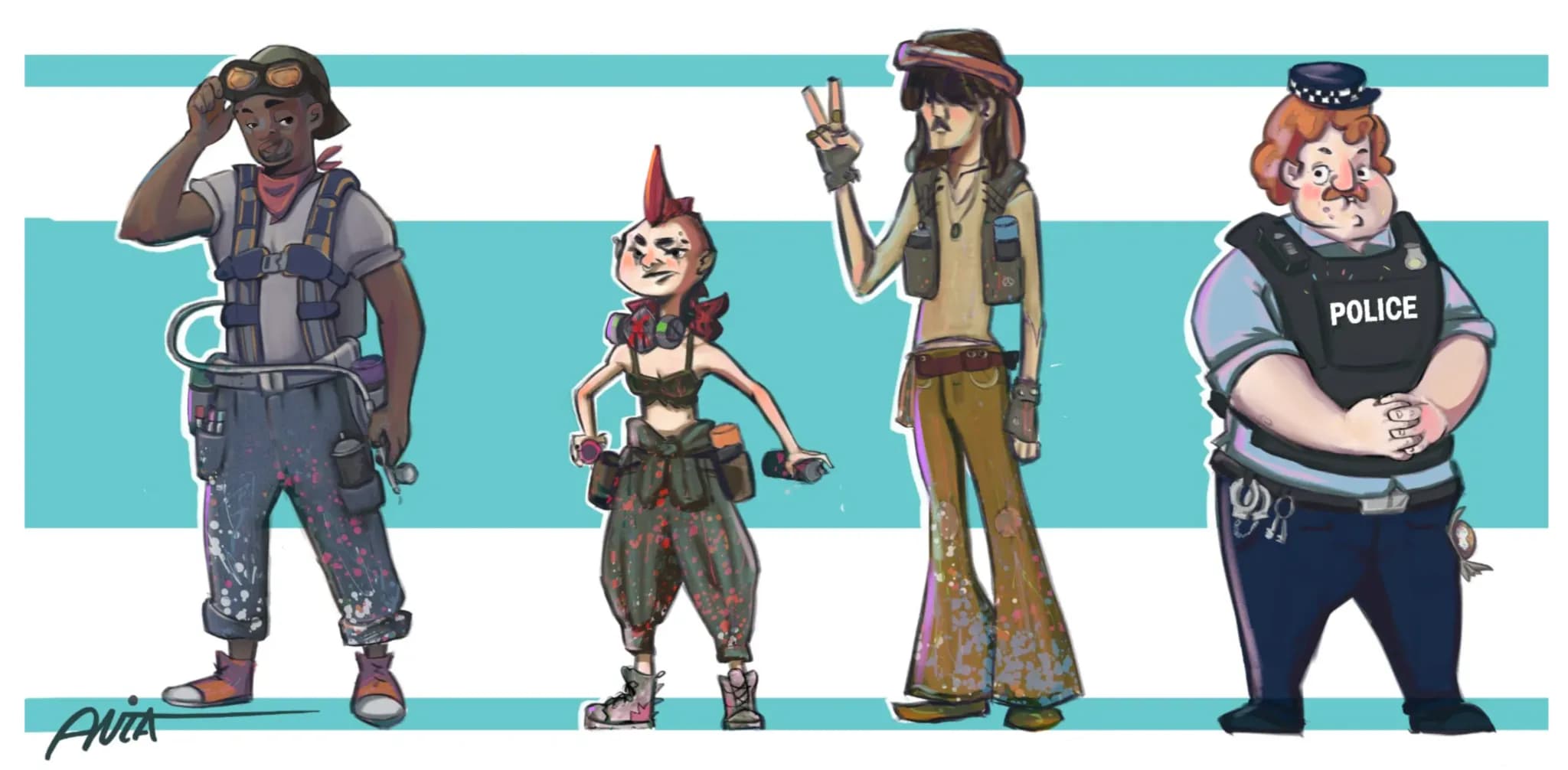 Graffitist Character Line Up