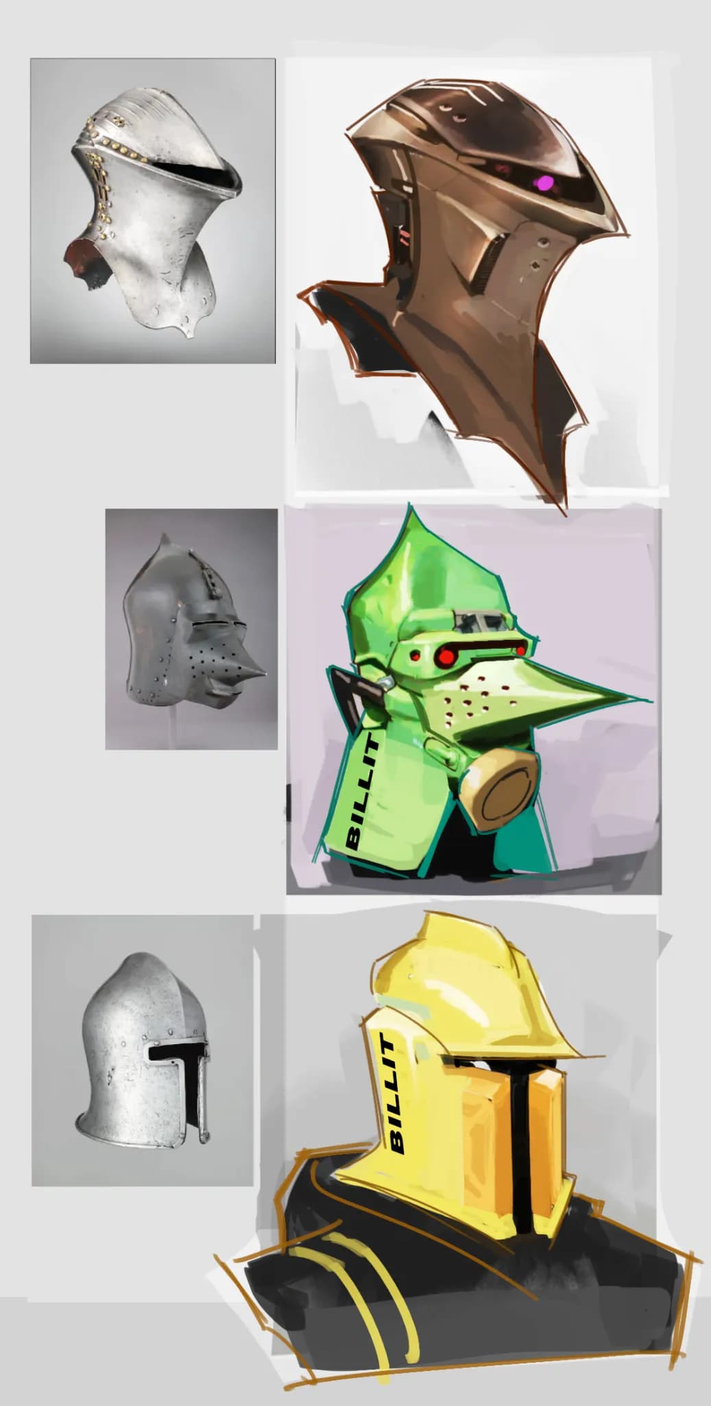 Helmets concept art