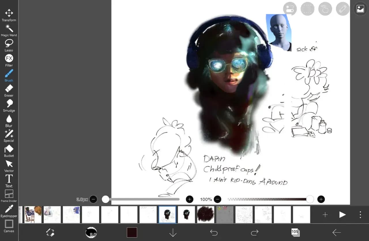 Looking for art advice or friends to doodle around w 🐼