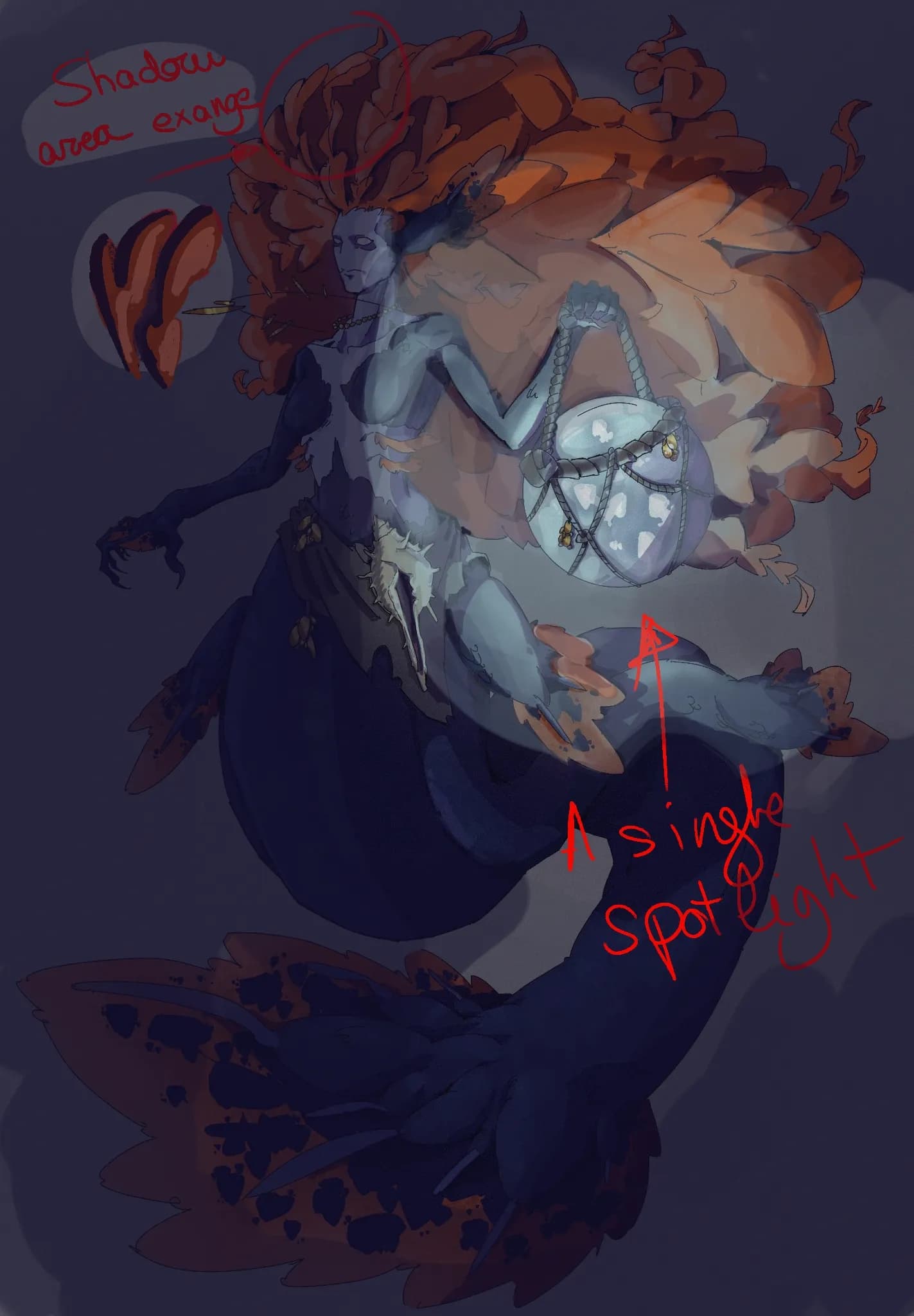 Lantern mermaid