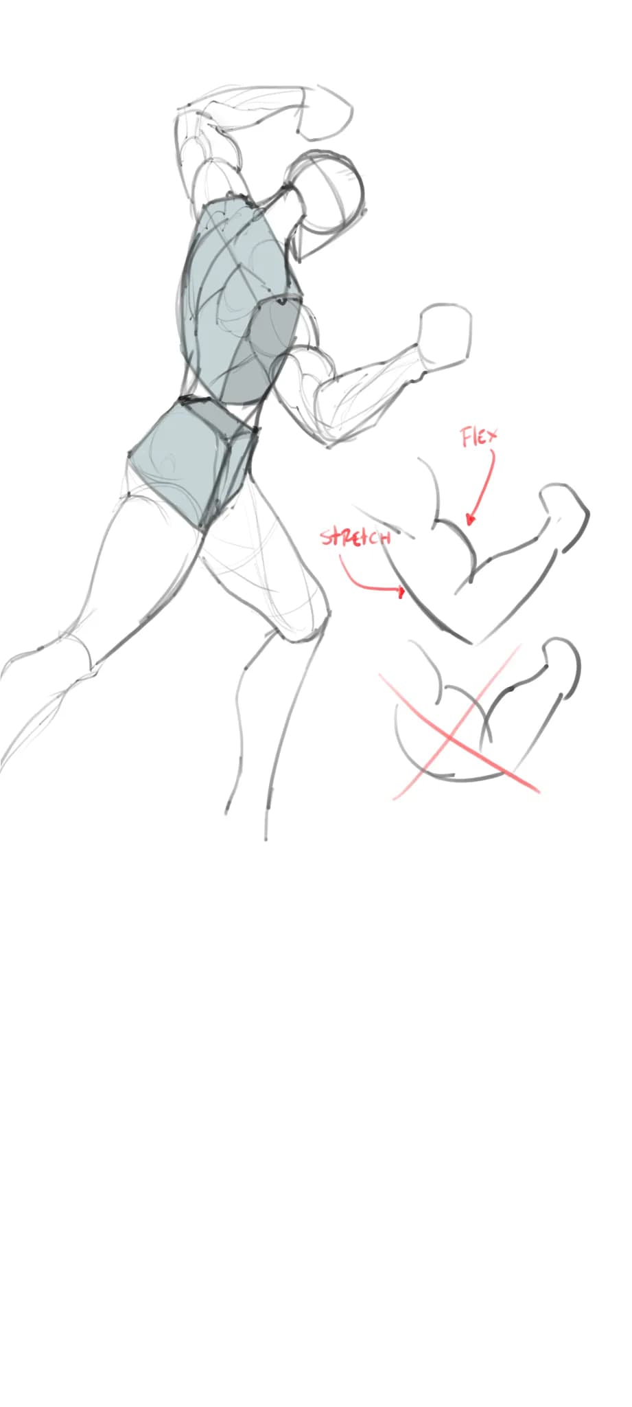 Strong pose