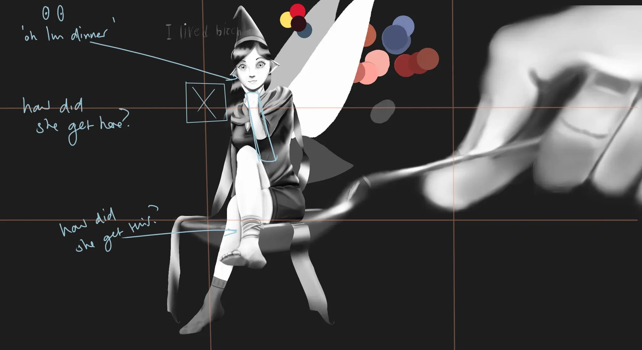 fairy sitting on a spoon