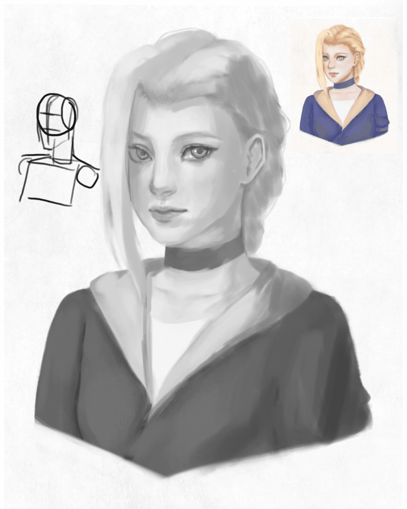 Simple Portrait of Lu Ye from Legend of Hei