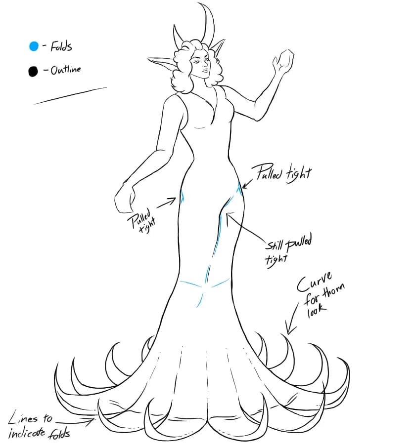 Dress drapes