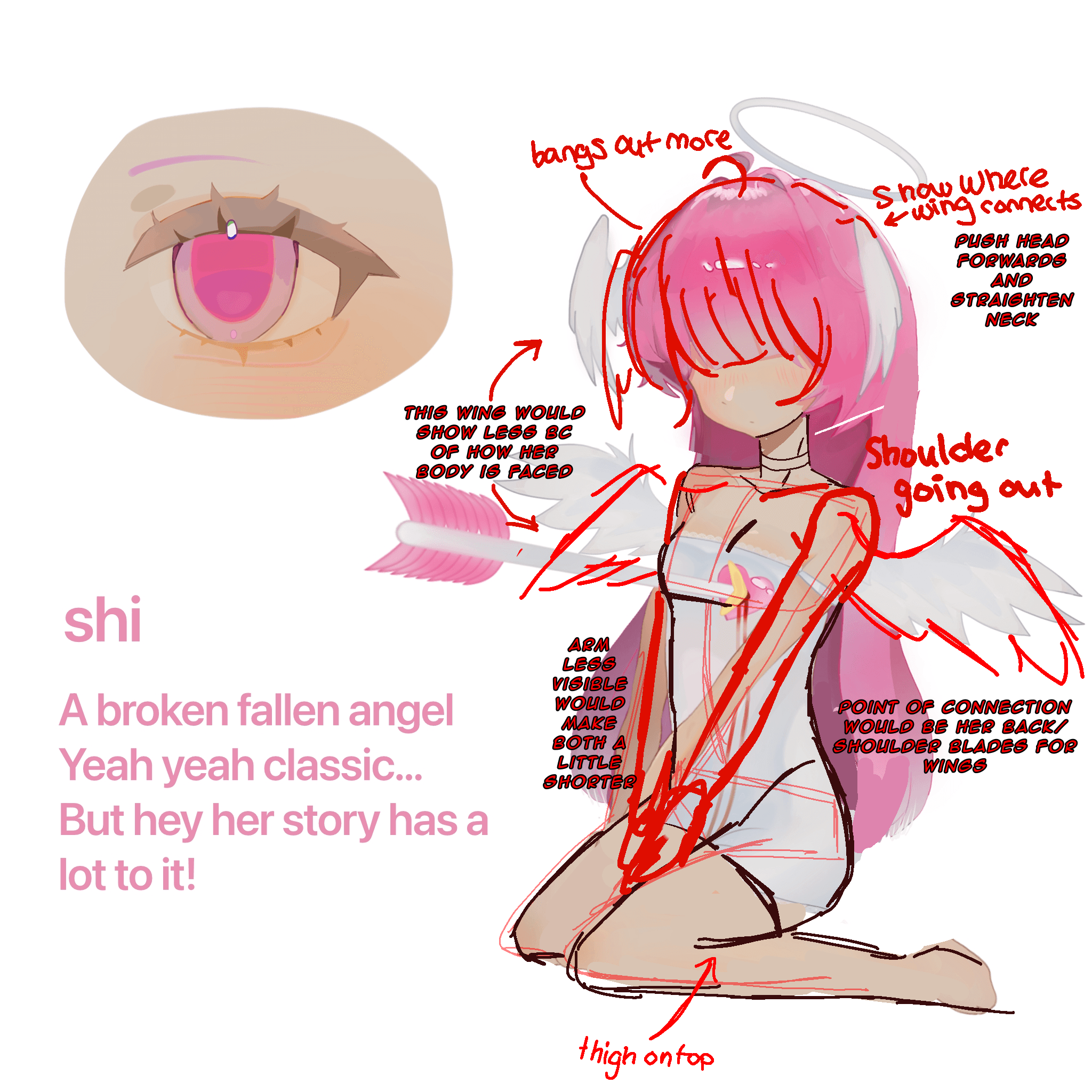 Angelic girl, need help with anatomy..