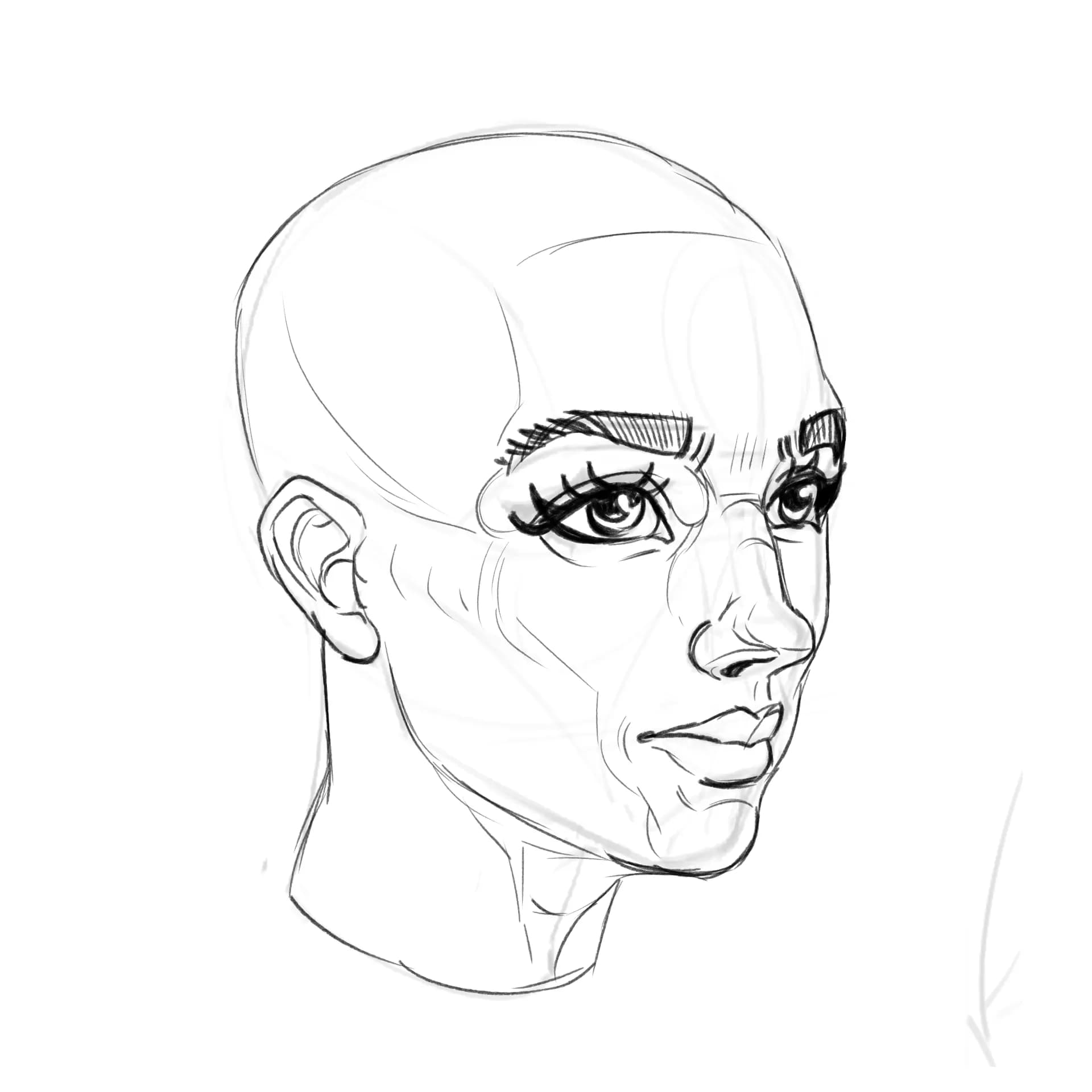 Face practice from imagination
