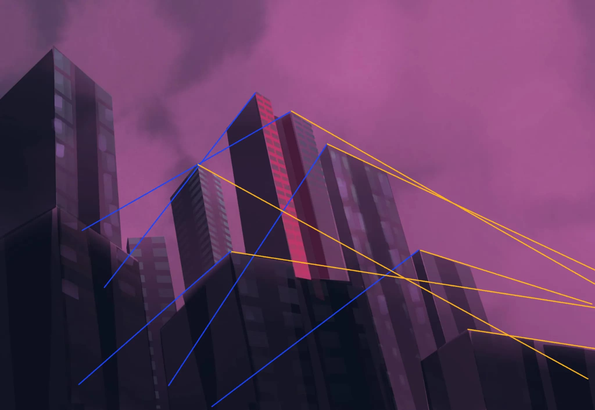 city sunset