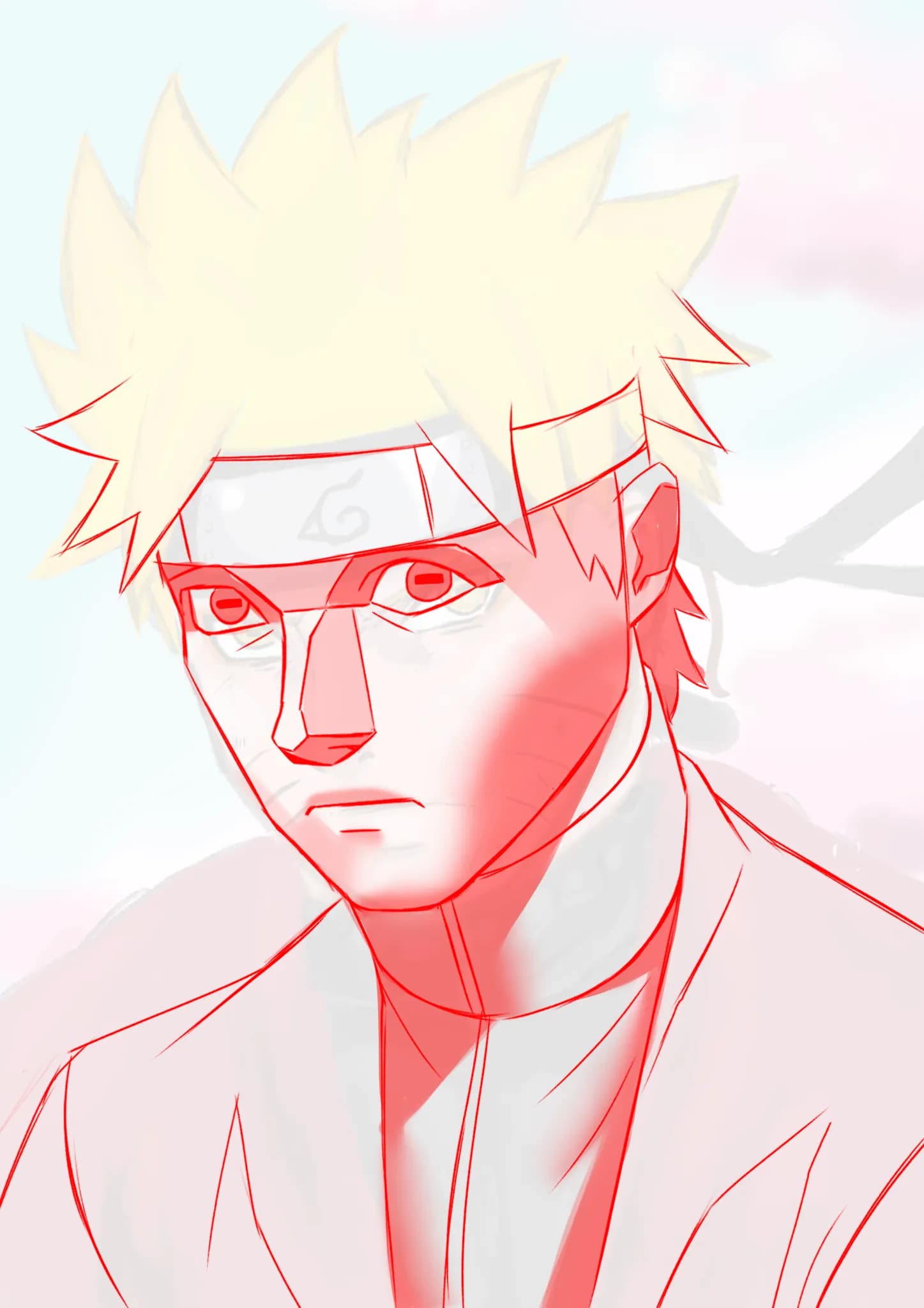 Naruto Sage Mode drawing... why does the face look so weird
