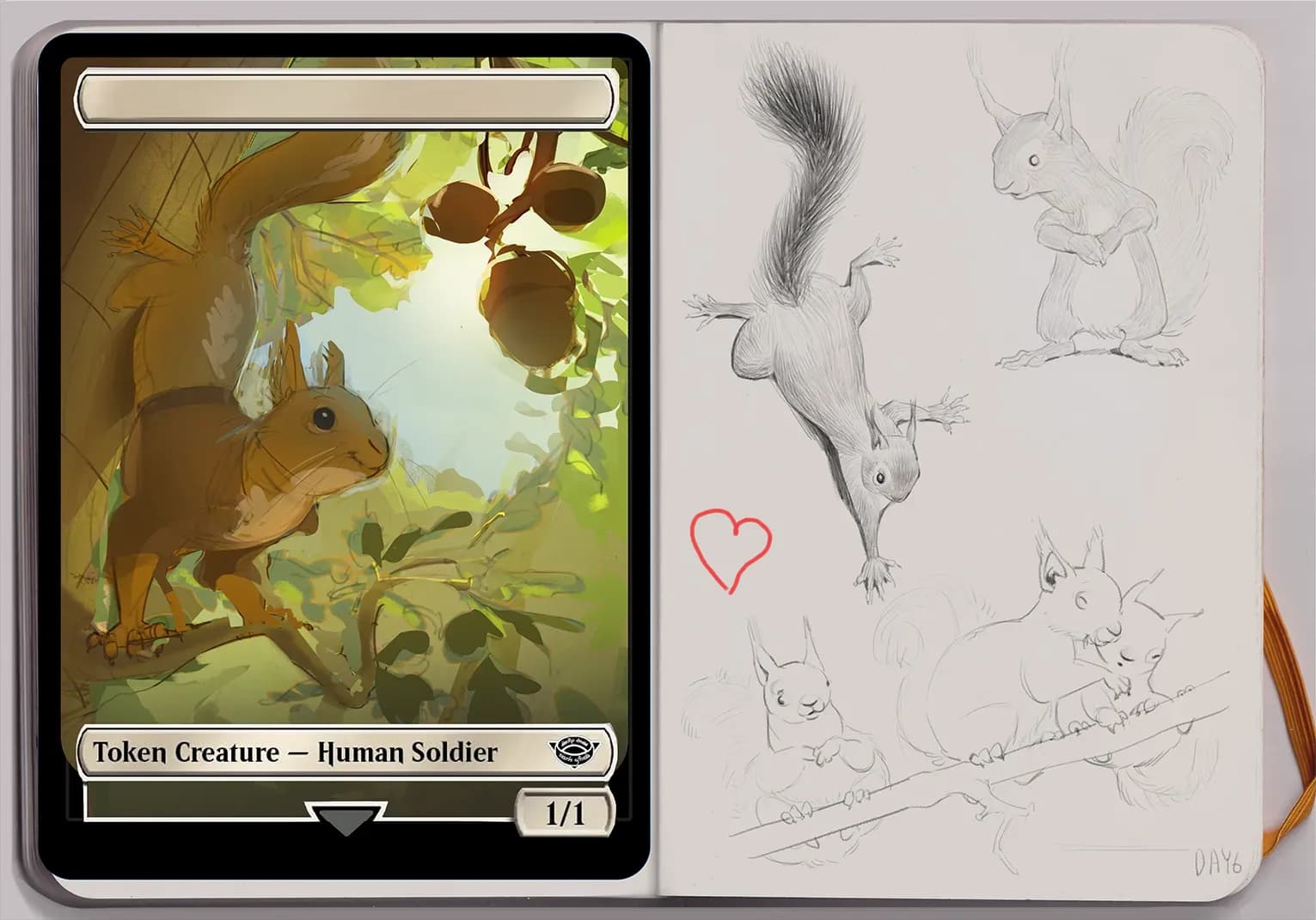 Day 7 Squirrel Sketchbook