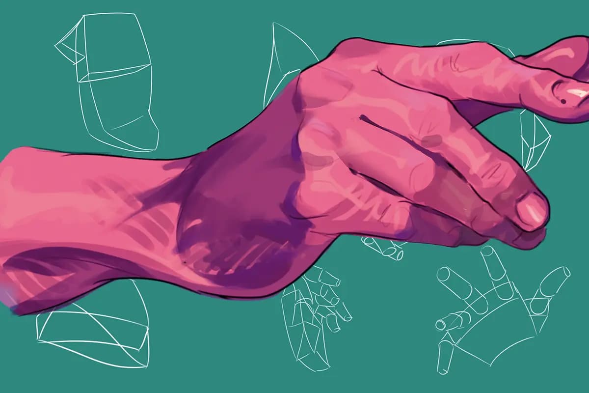 Cómo dibujar manos para principiantes: un proceso simple de 4 pasos