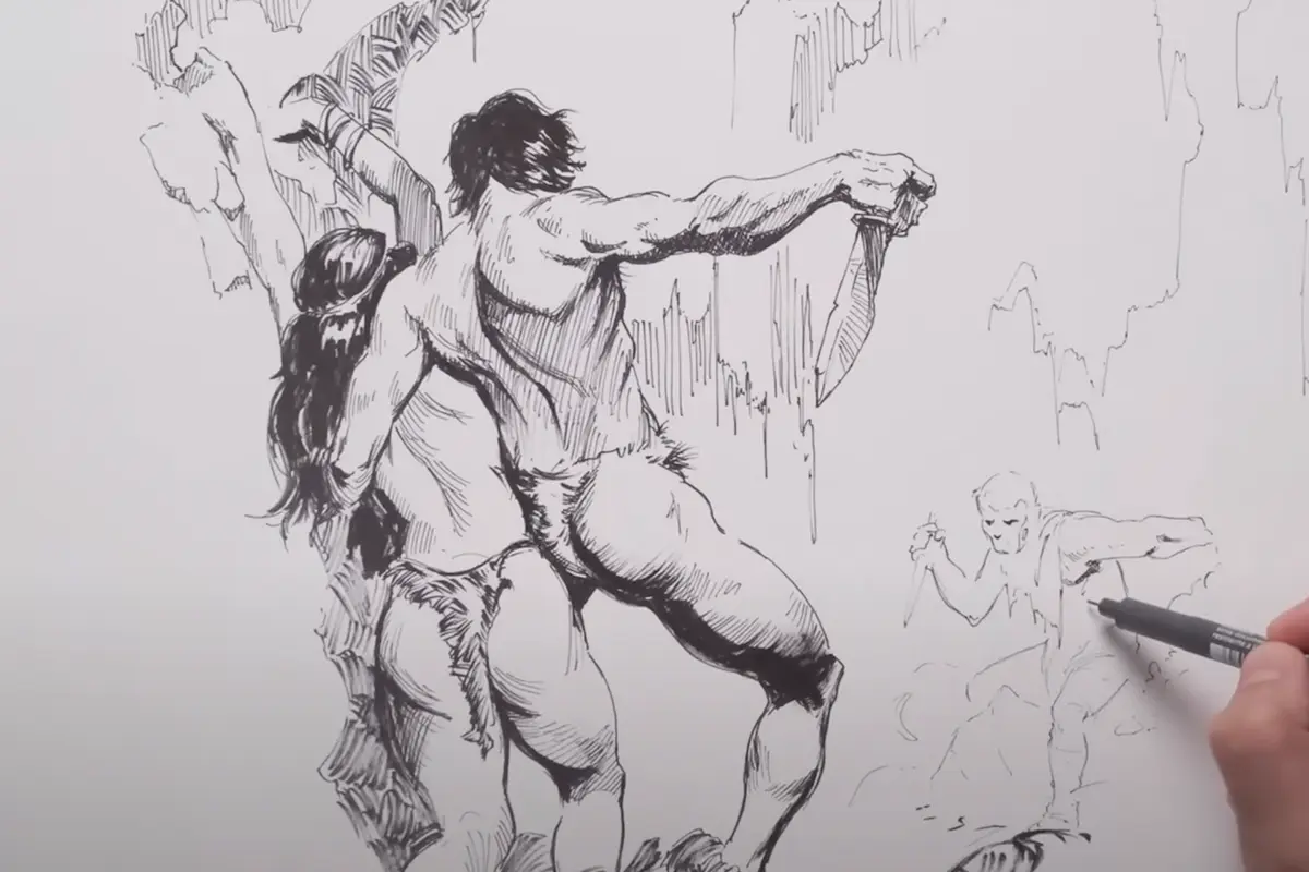 Frank Frazetta study. S T U D Y!