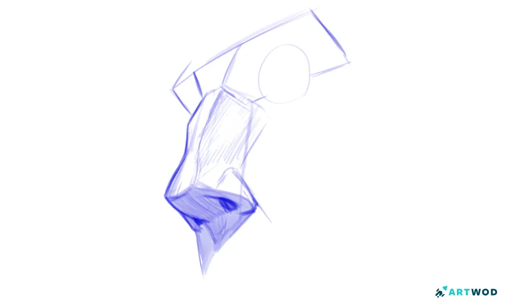 Step 6:&nbsp;Drawing Noses: Realistic and Stylised Techniques